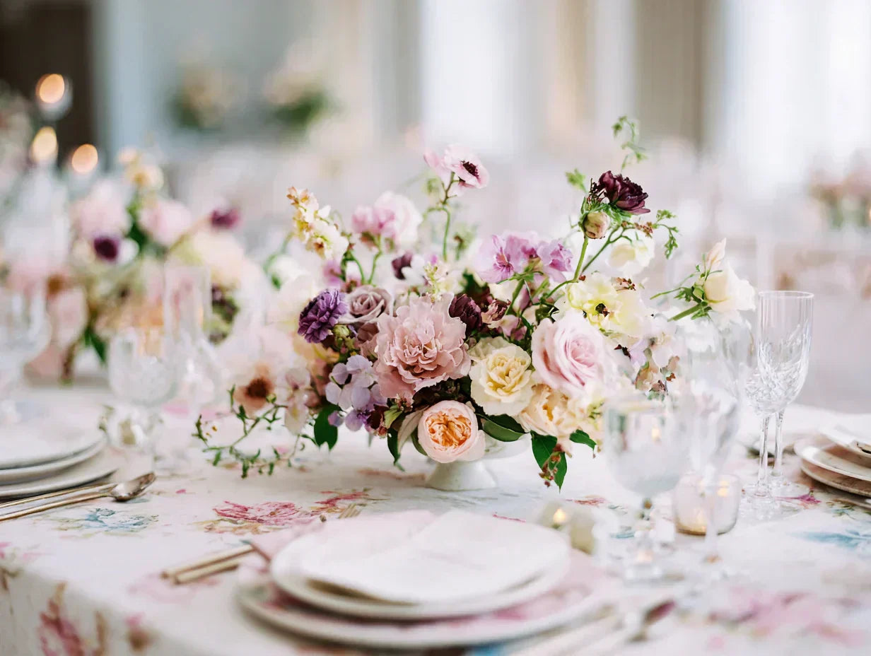 Decor floral nuntă elegant cu aranjamente luxoase Diandra Events