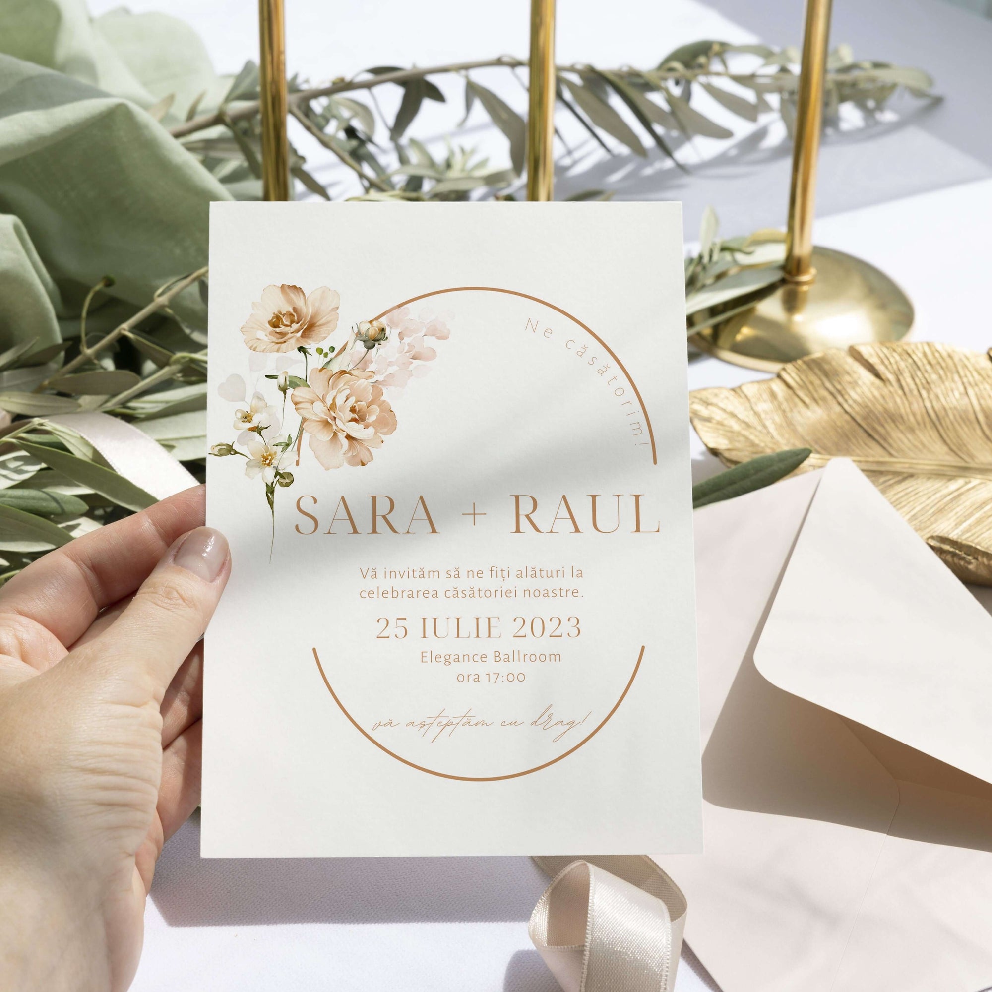 Anastasia wedding invitation