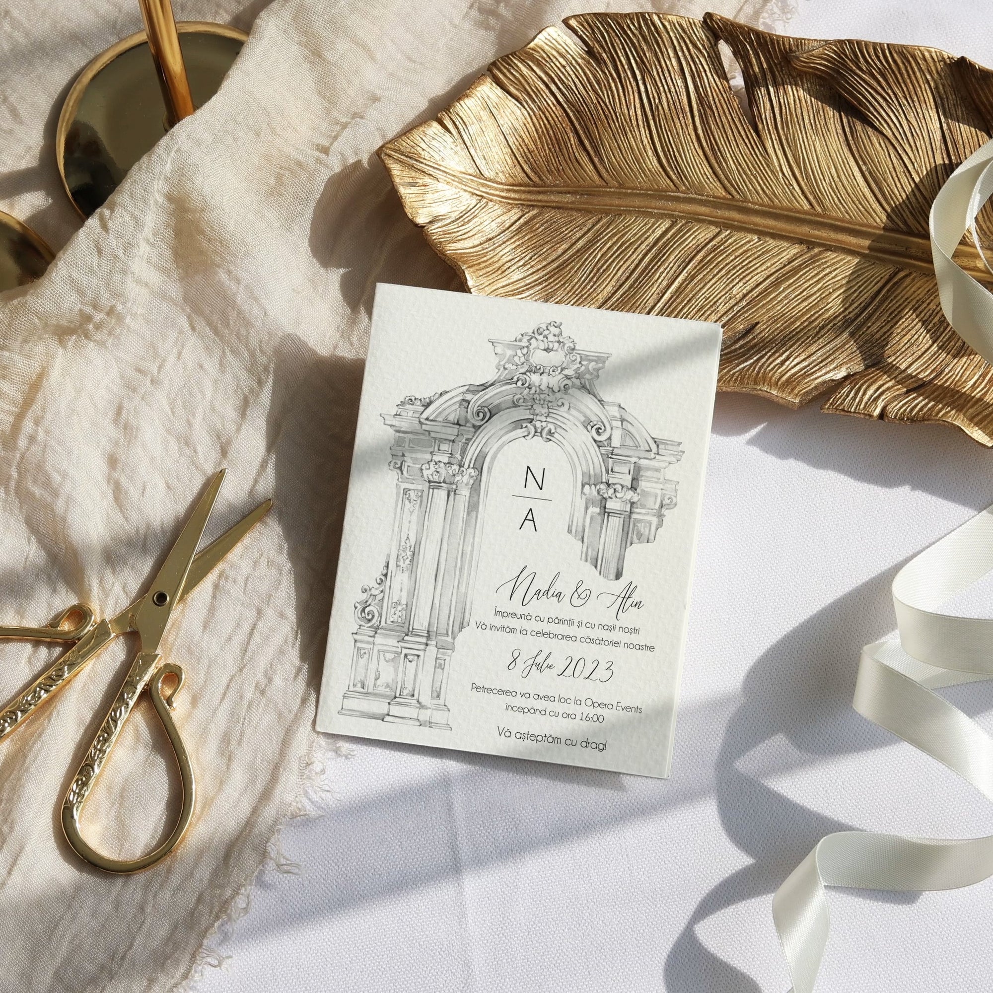 Unity wedding invitation