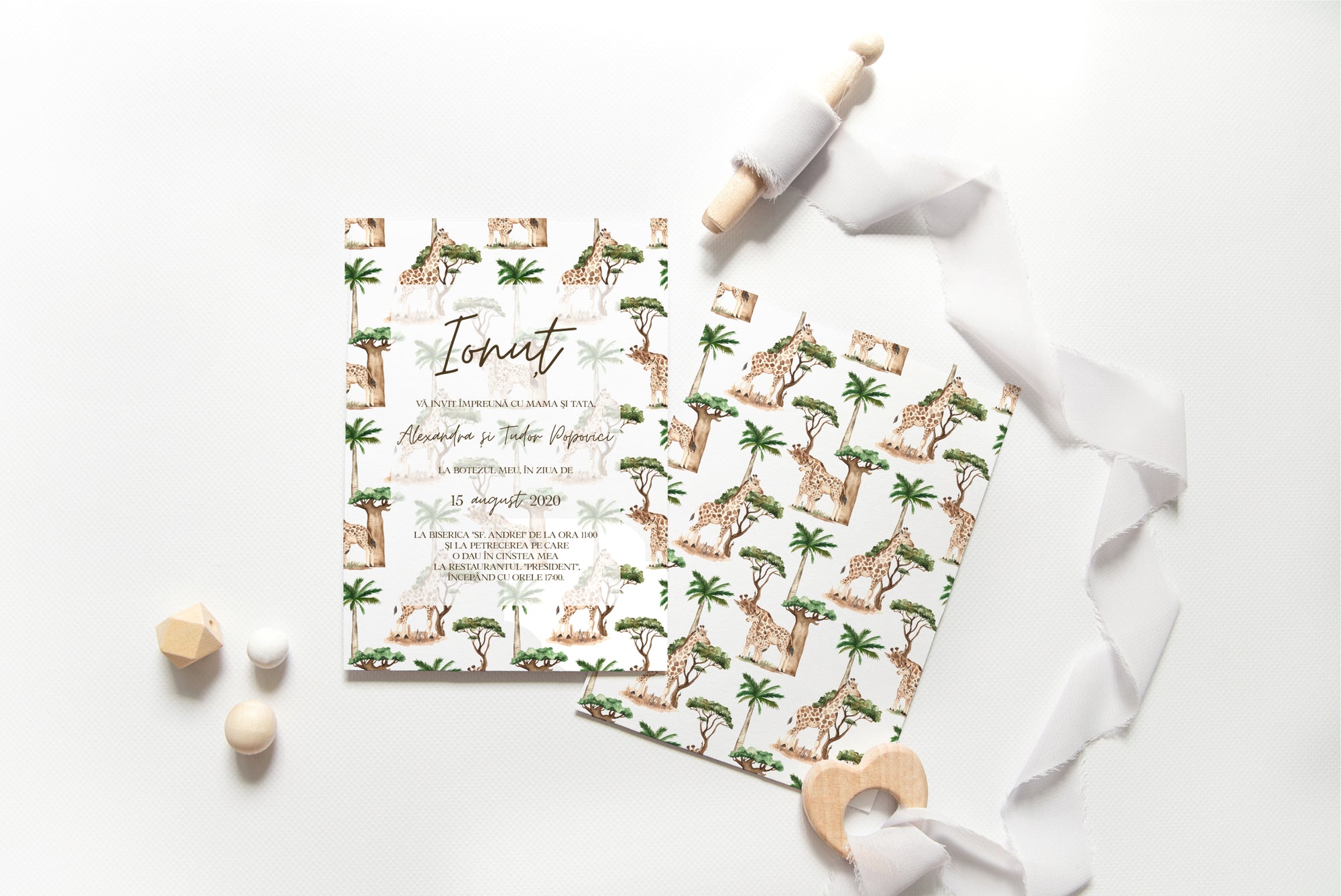 Giraffe invitation