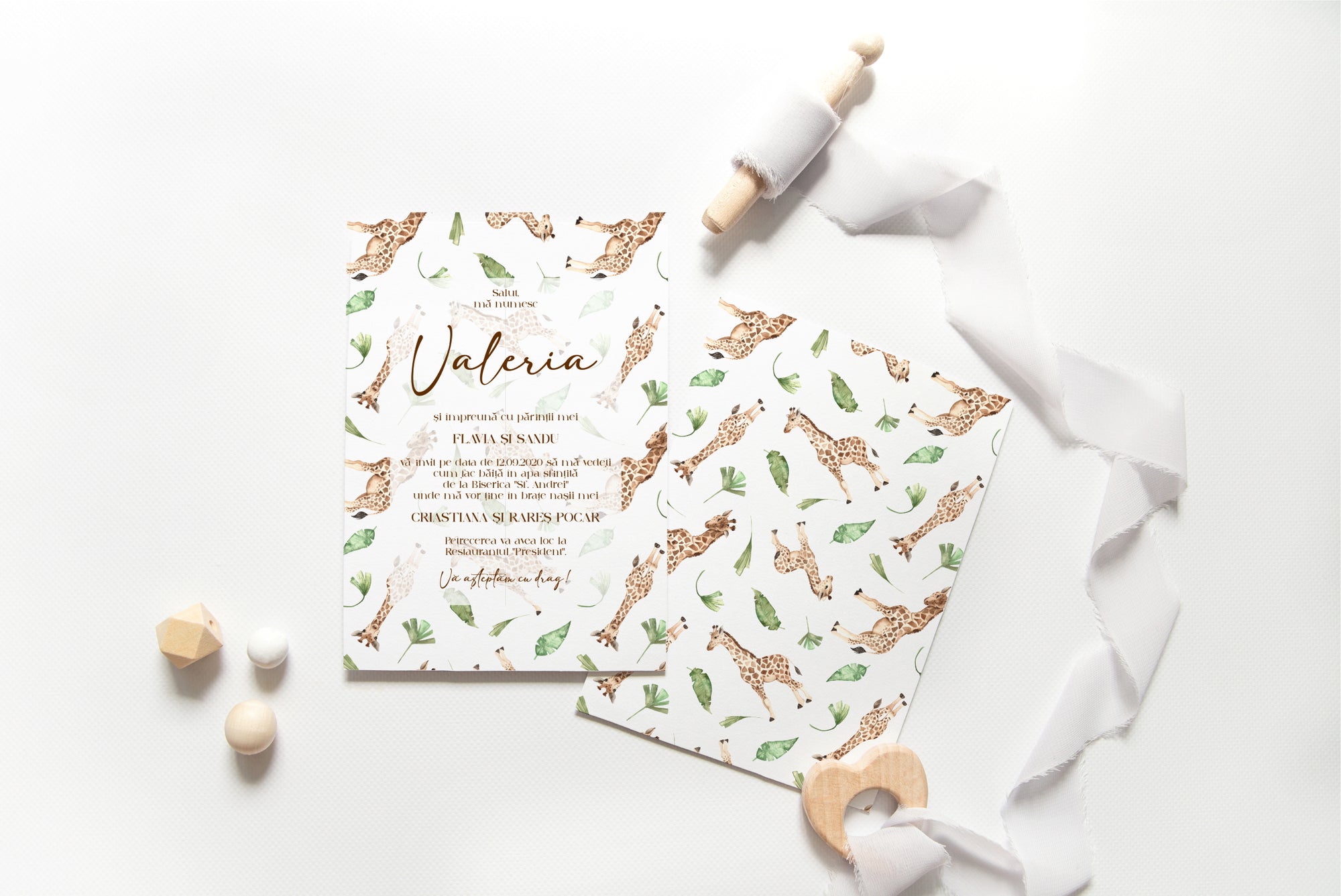 Giraffe invitation
