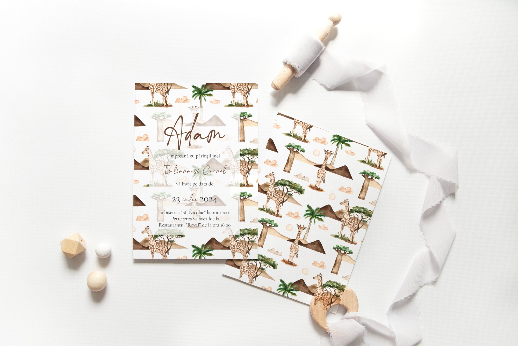 Giraffe invitation