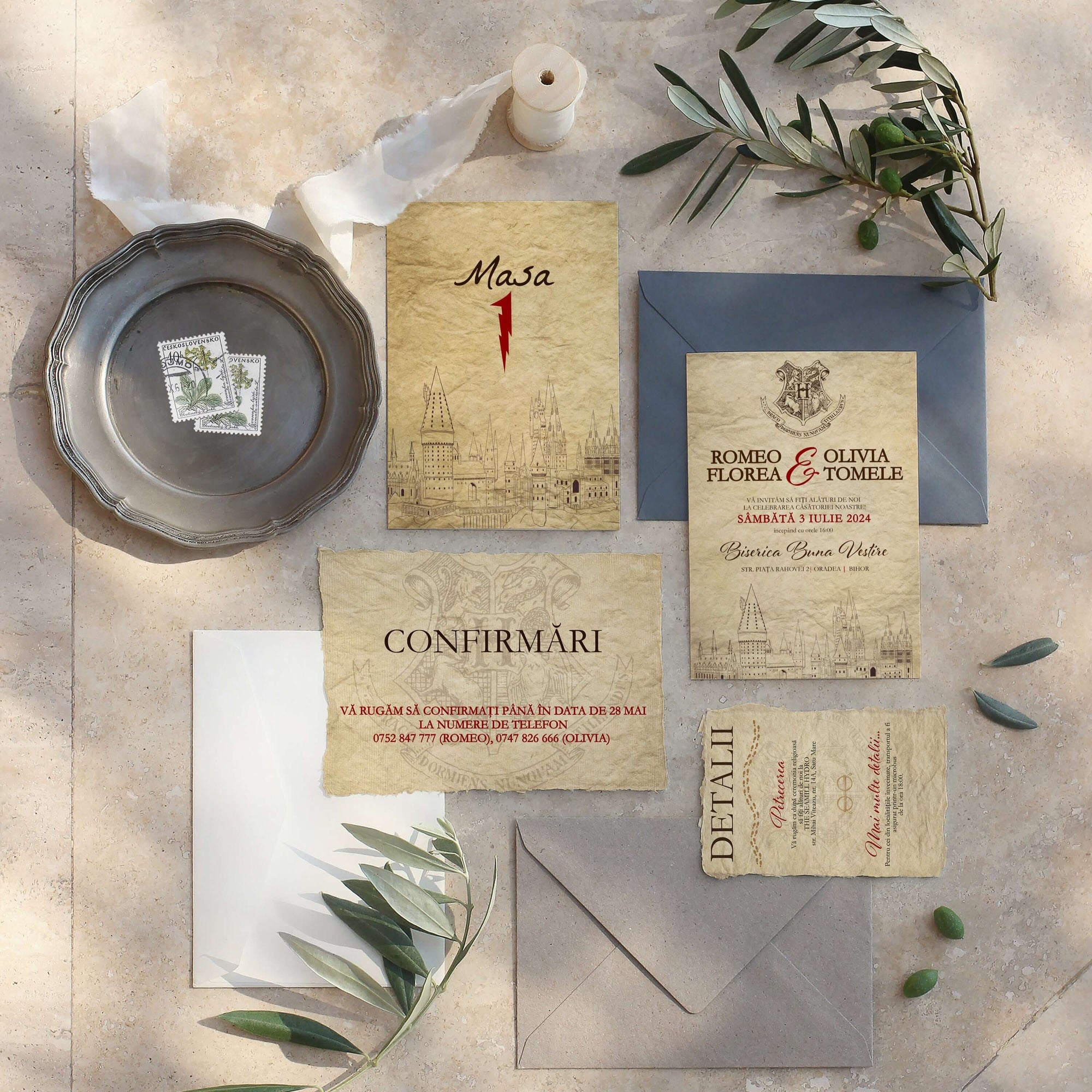 Harry Potter wedding invitation