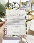 Invitație de nuntă premium cu design floral acuarelă – Diandra Events