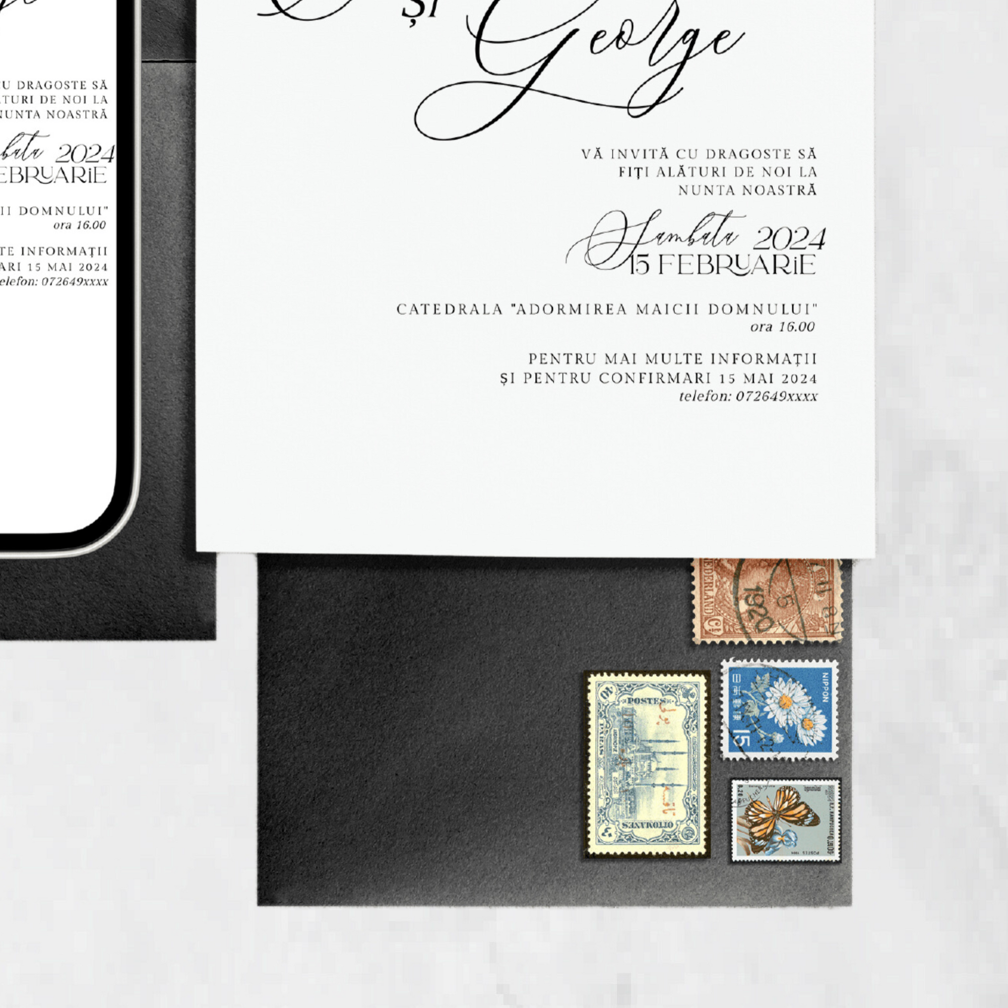 Delights wedding invitation