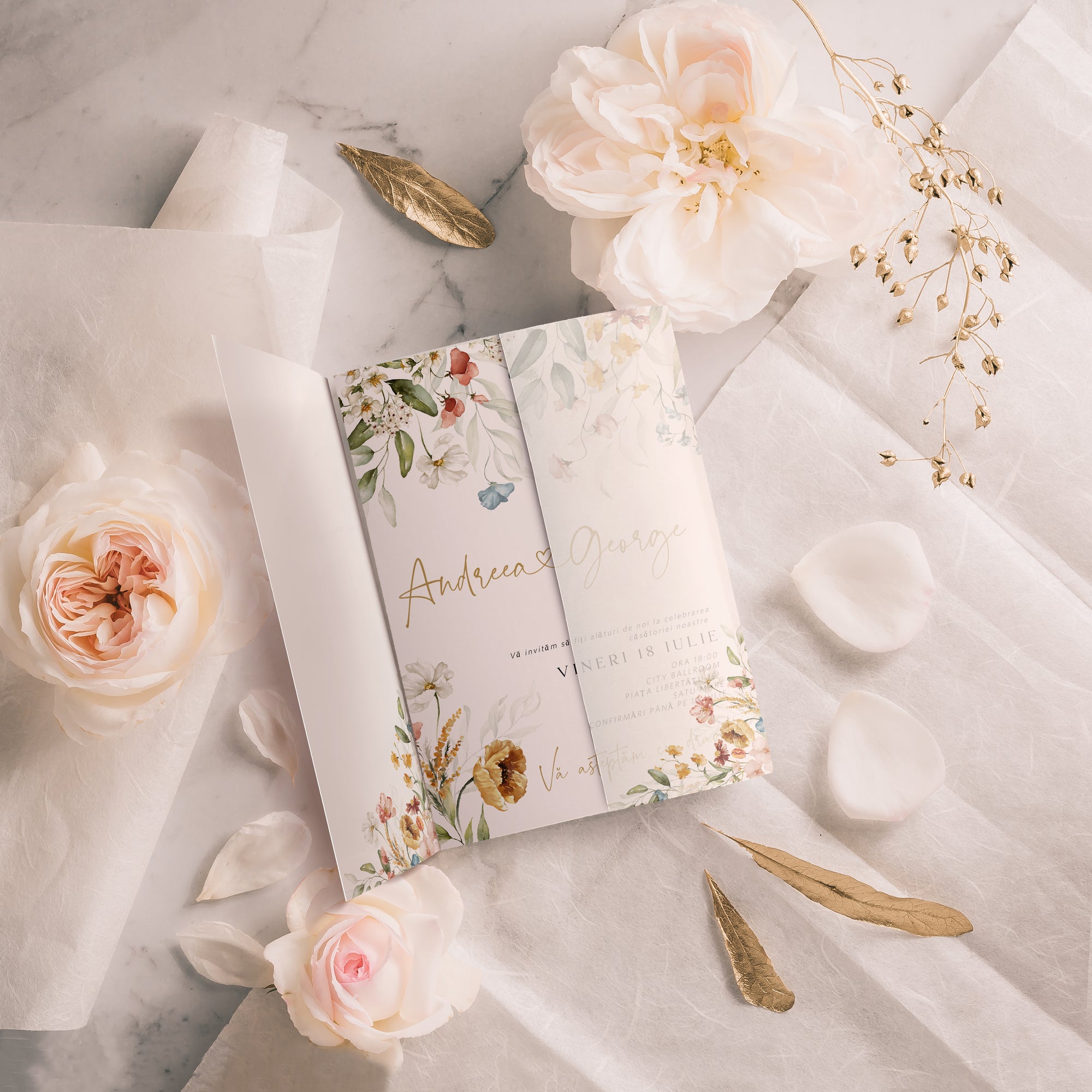 Invitatie nunta Floral Joy