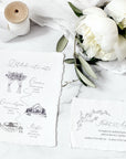 Graceful wedding invitation