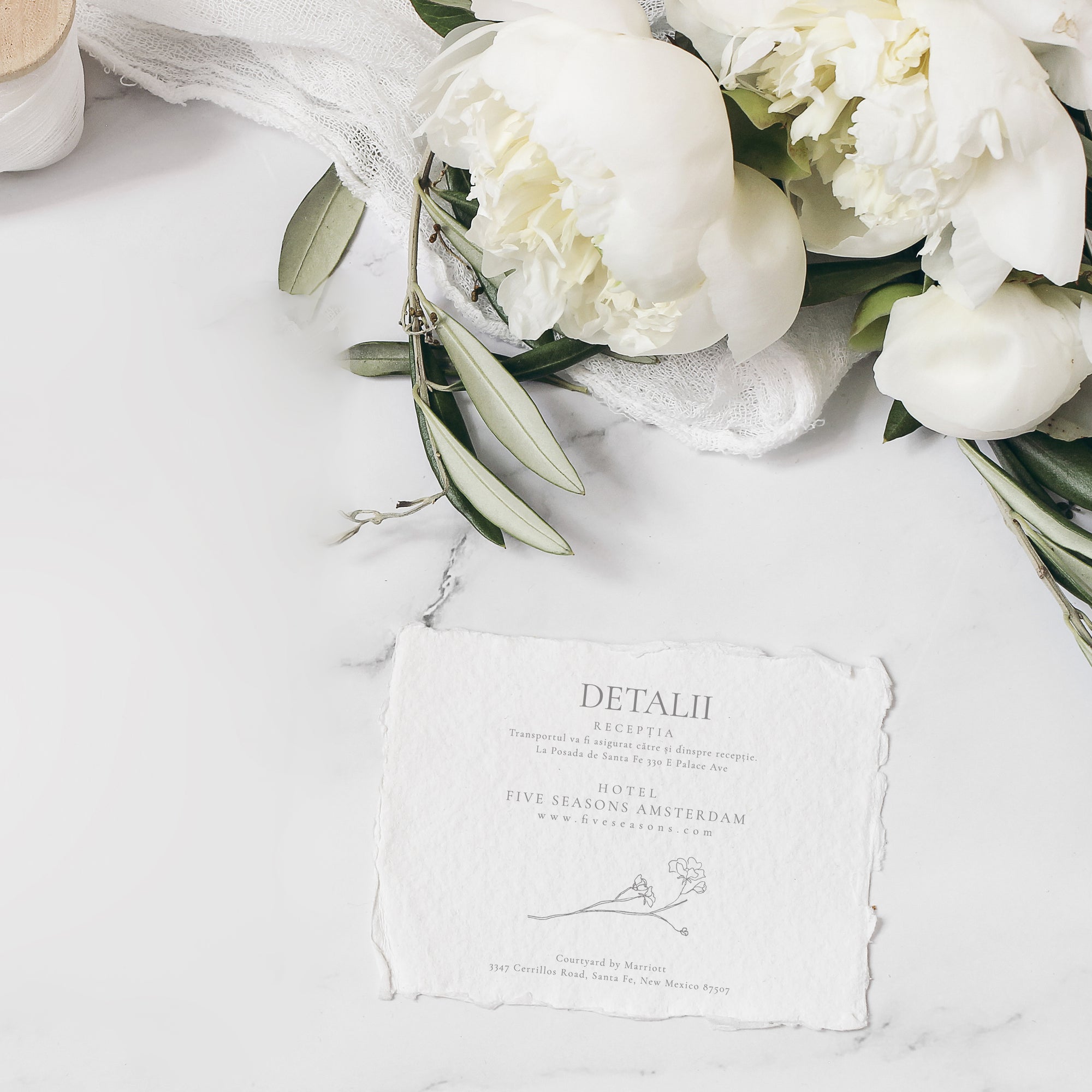 Fine Touch wedding invitation