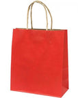 Pungă kraft roșie din hârtie premium, perfectă pentru cadouri sau sărbători - Diandra Events
