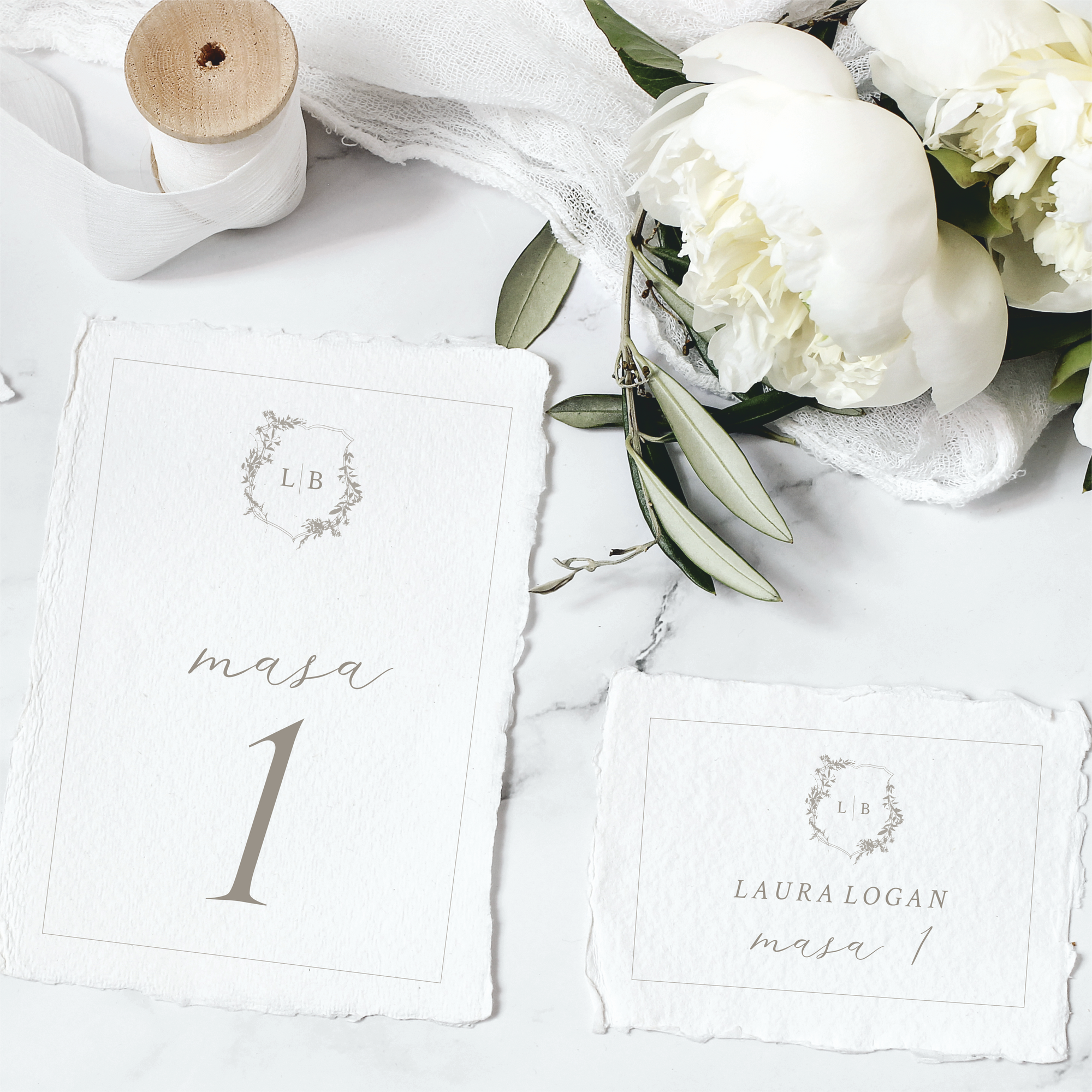 Lauree wedding invitation