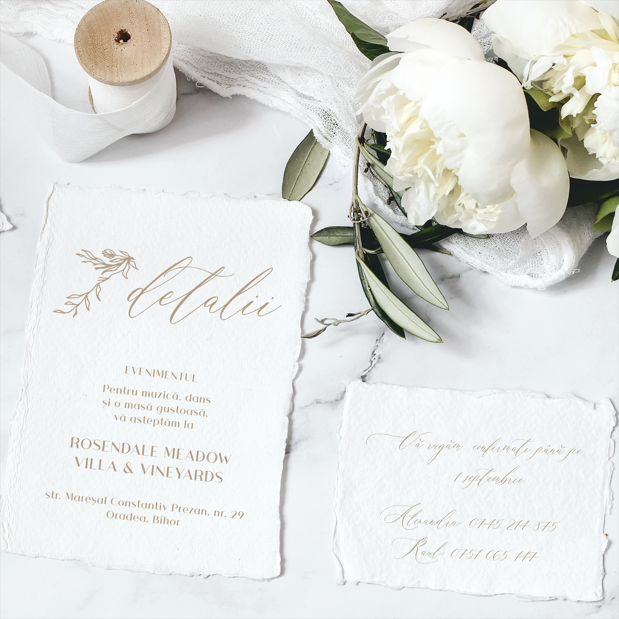Timeless Bond wedding invitation