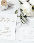 Timeless Bond wedding invitation