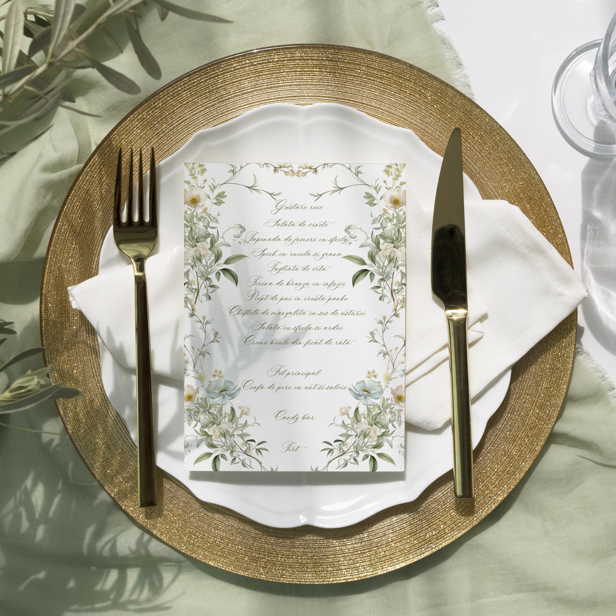 In Bloom wedding invitation