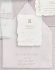 Set invitații nuntă handmade cu ilustrații botanice vintage – wedding stationery Diandra Events