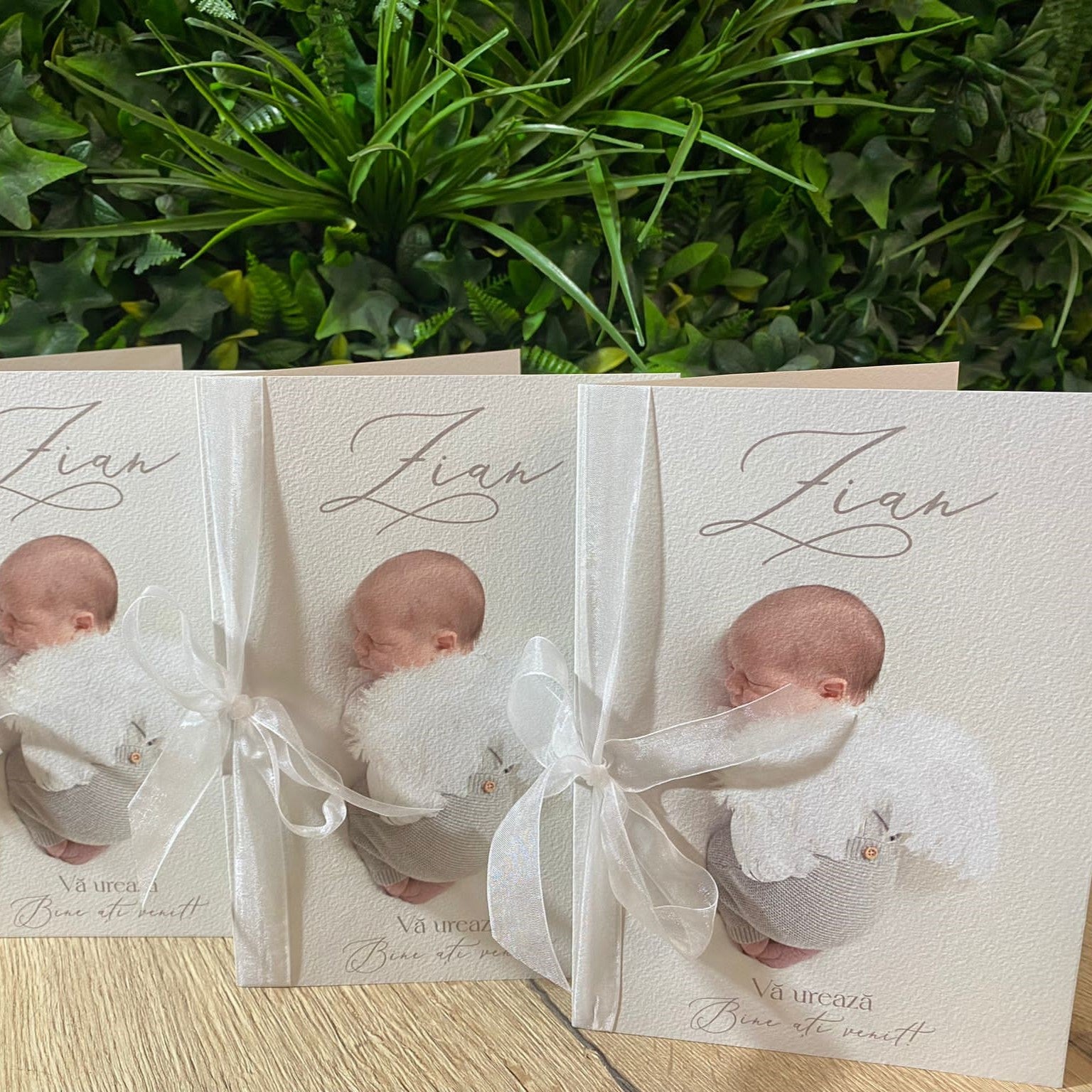 Book-type baptism menu