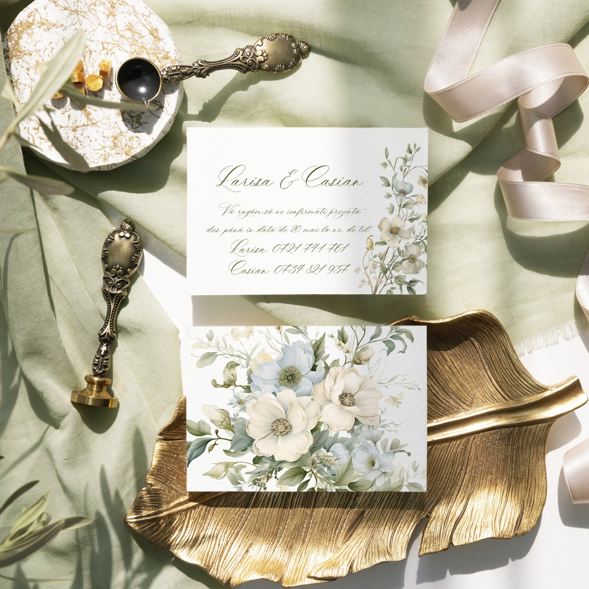 In Bloom wedding invitation