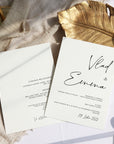 Simply Yours wedding invitation