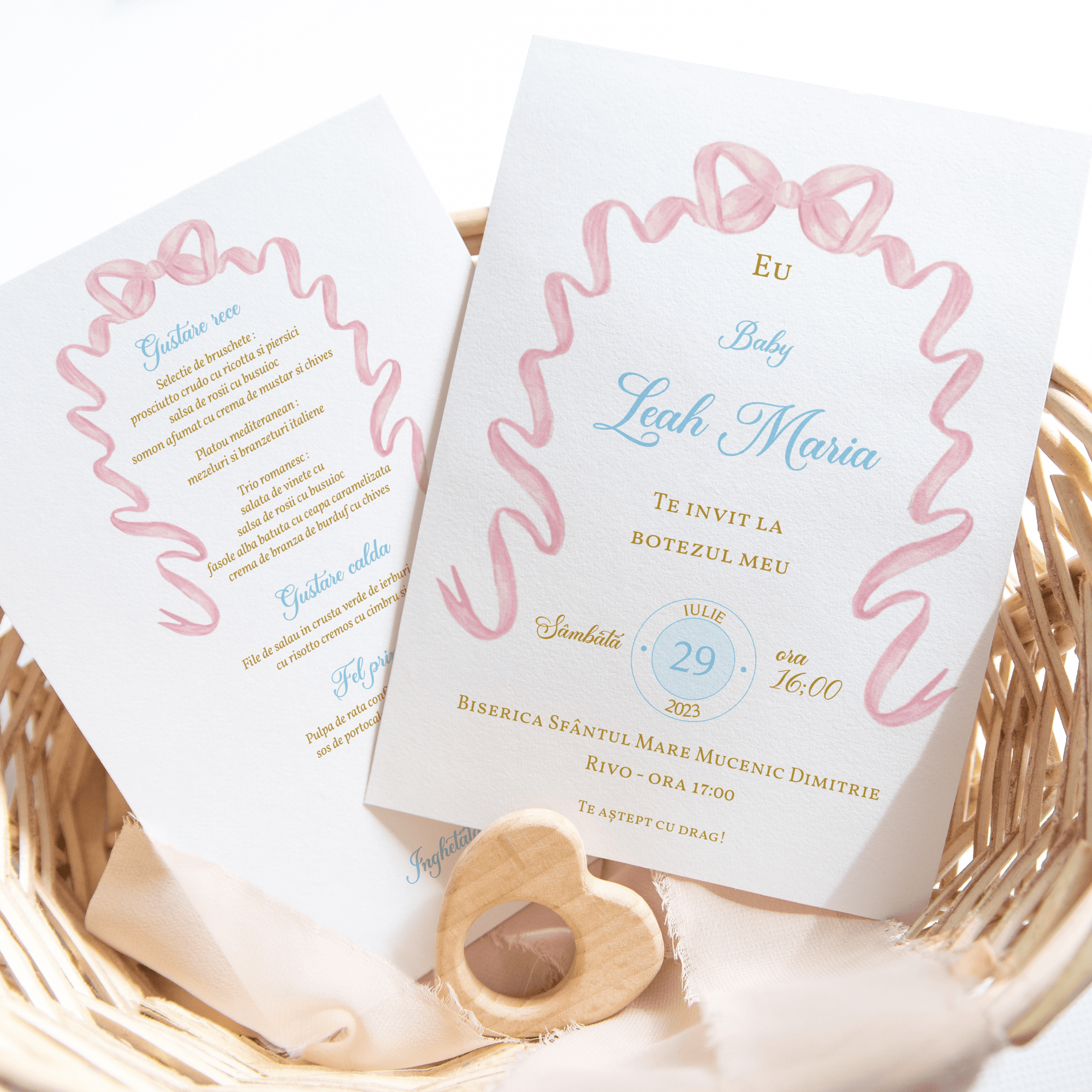 Ribbon invitation