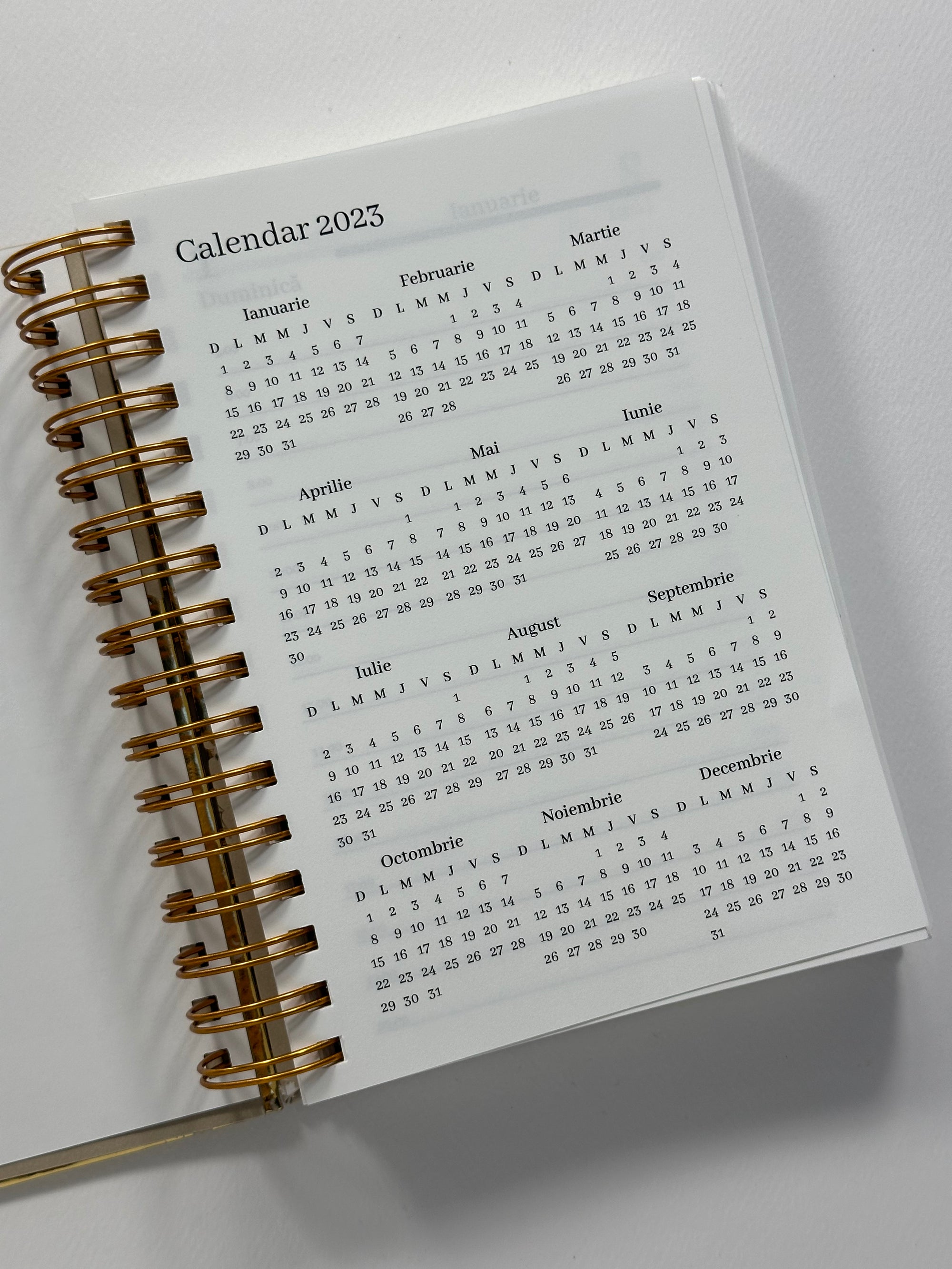 Agendă personalizată business