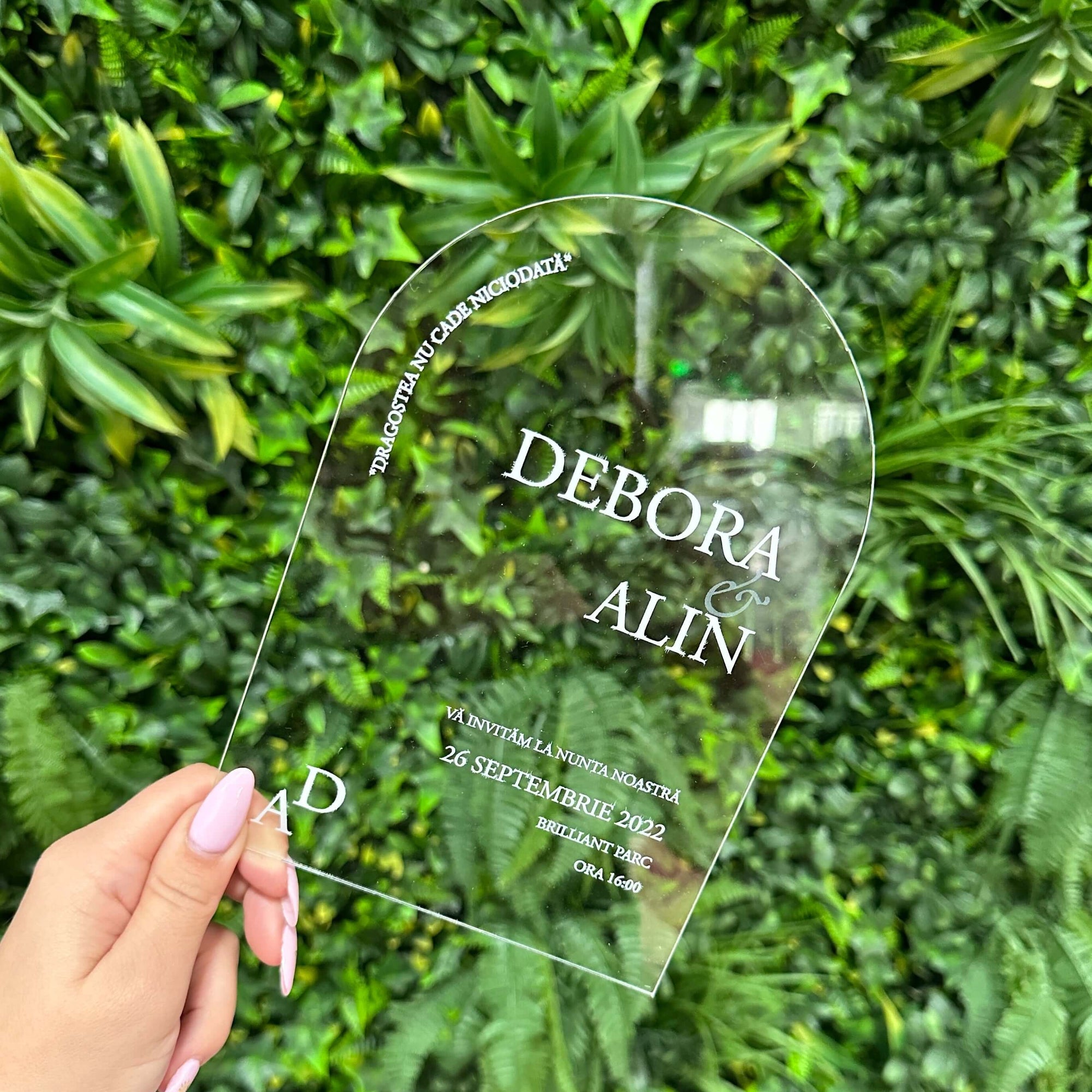 Acrylic Invitation Arch