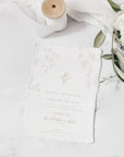 Pure wedding invitation