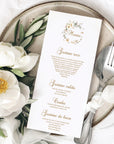 Floral Crown wedding invitation