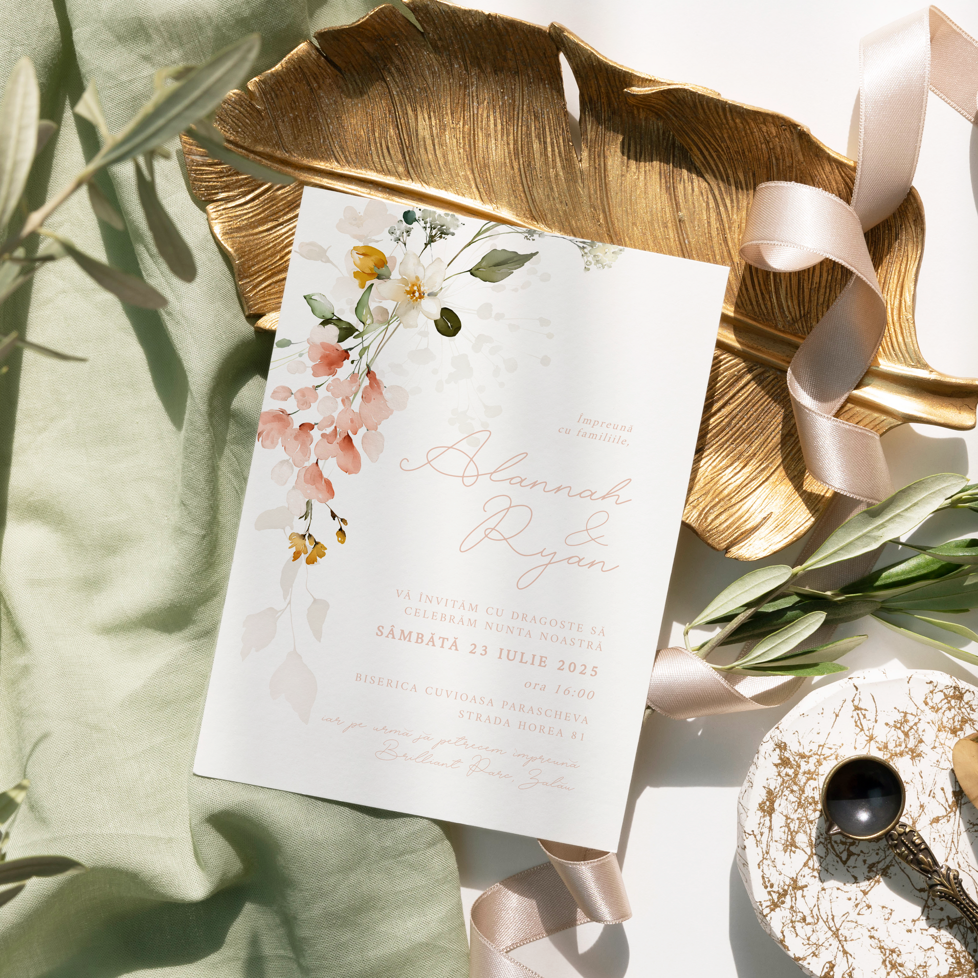 Invitatie nunta Blooming Garden