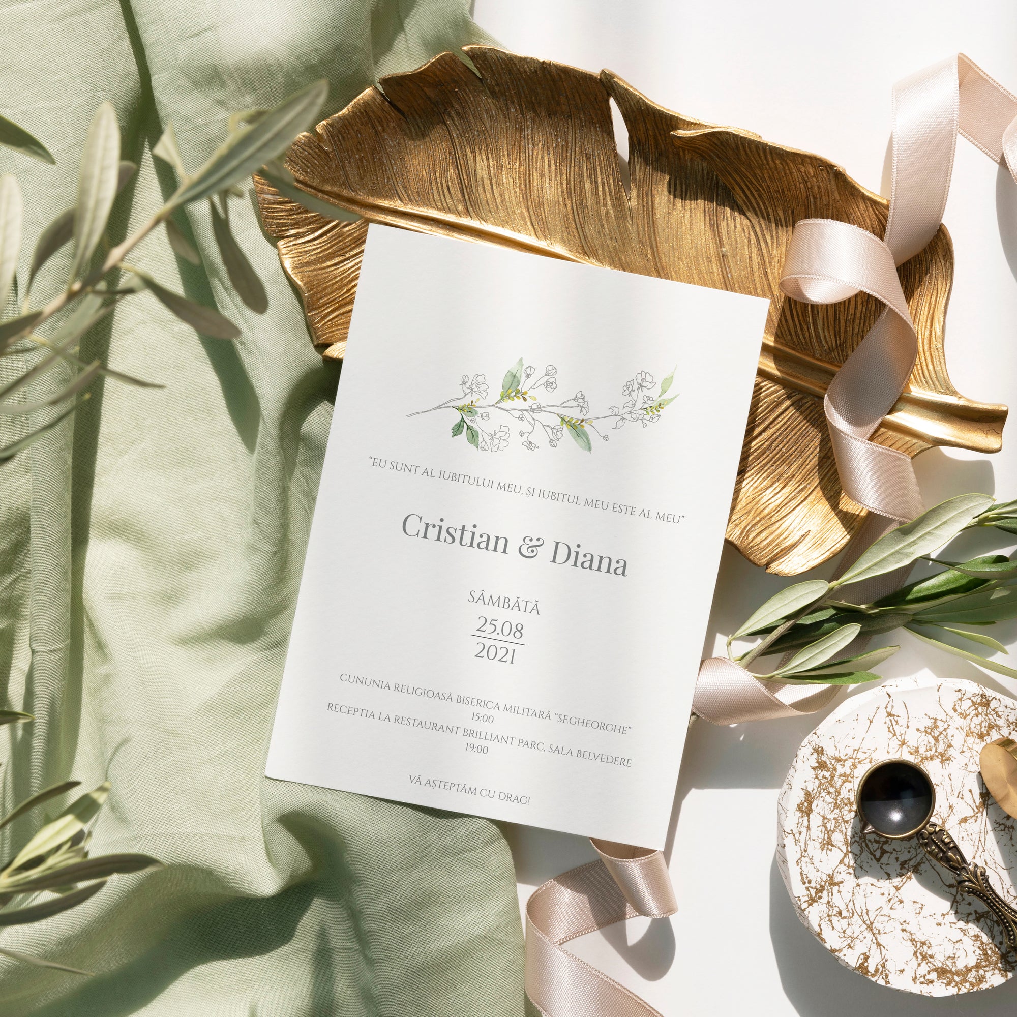 Invitatie nunta Floral Joy