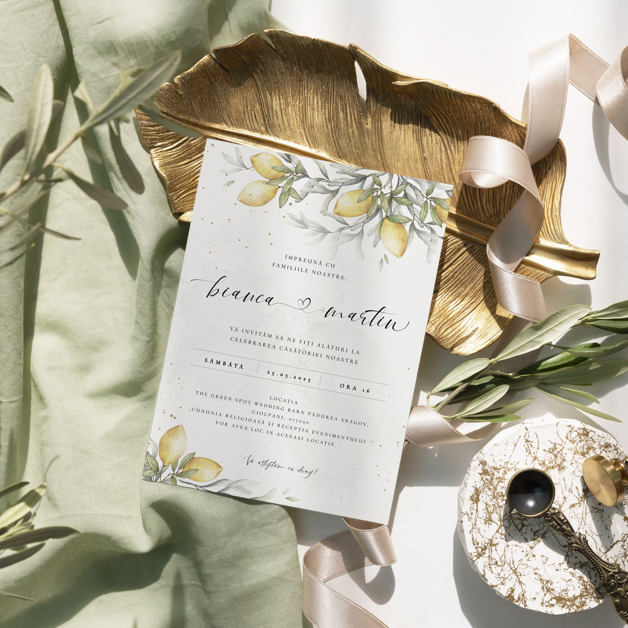 Invitatie nunta Lemon Squeeze