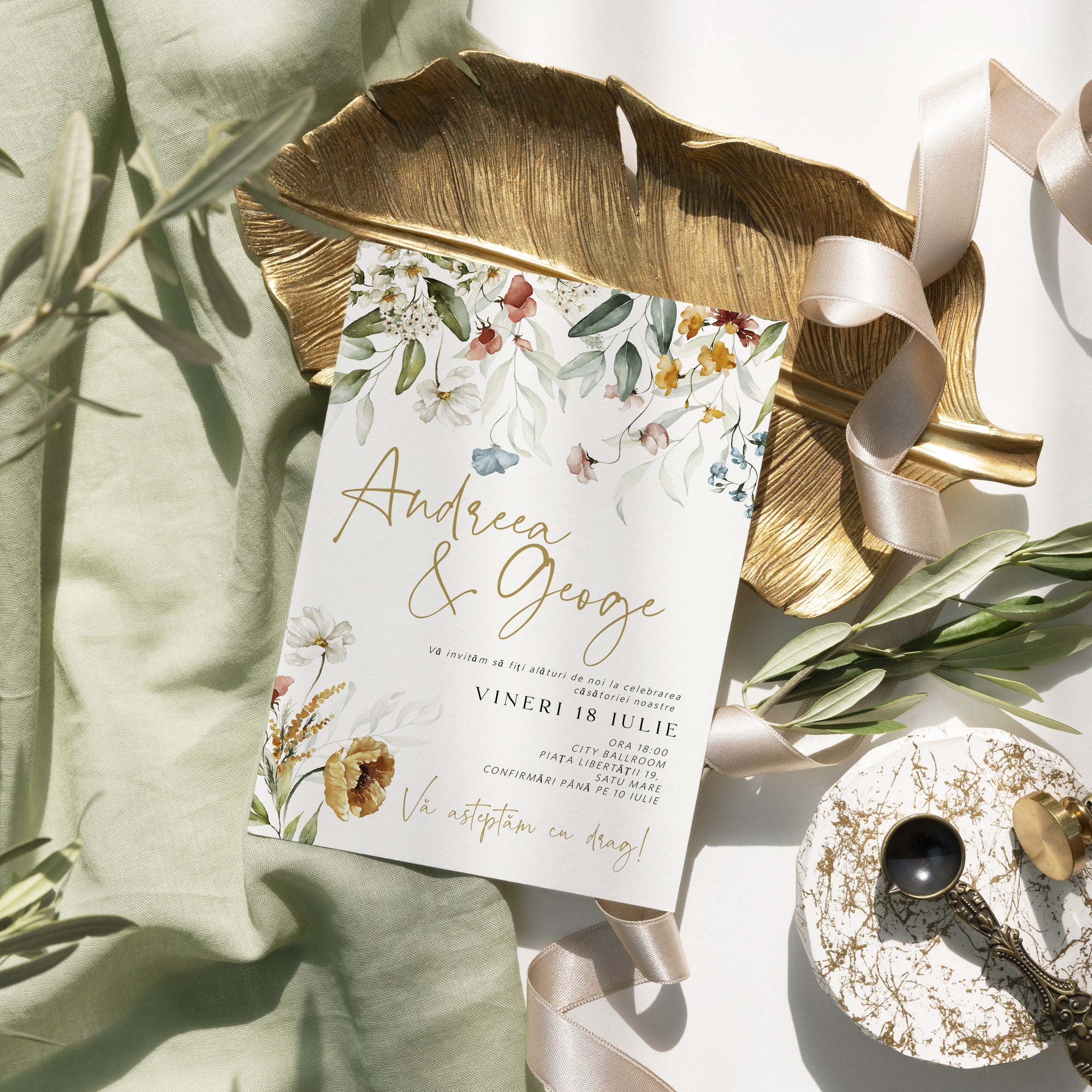 Invitatie nunta Floral Joy