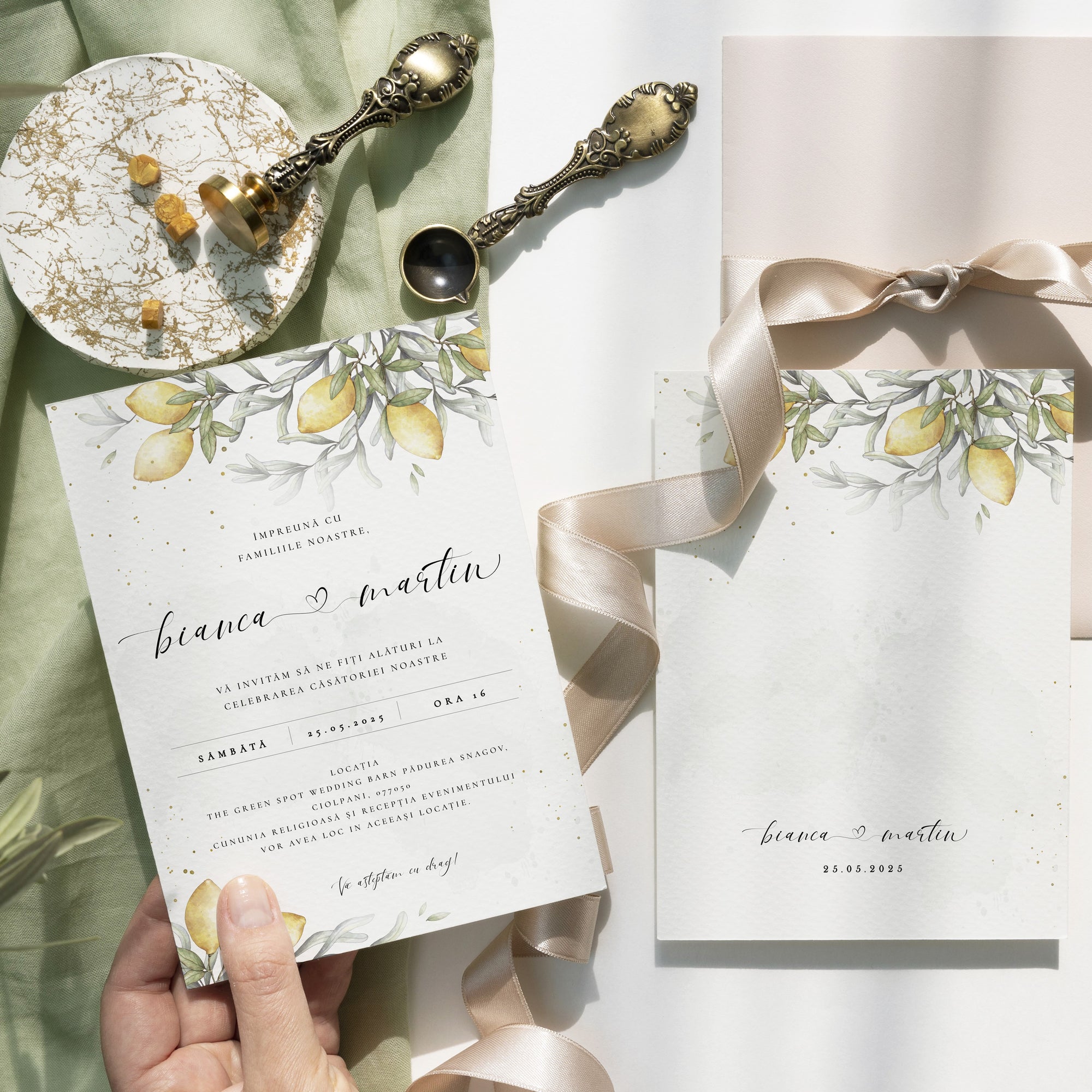 Invitatie nunta Lemon Squeeze