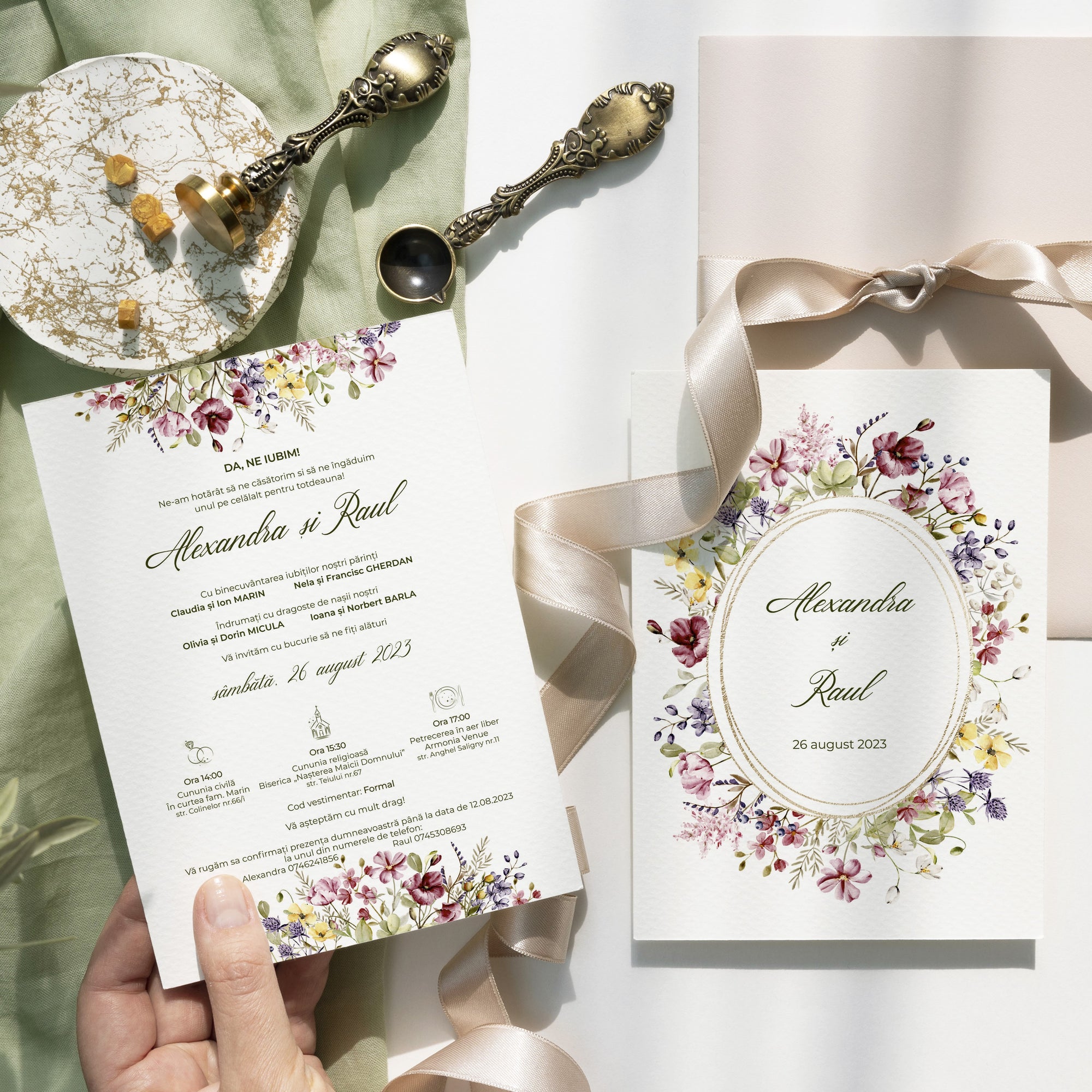 Harmony wedding invitation