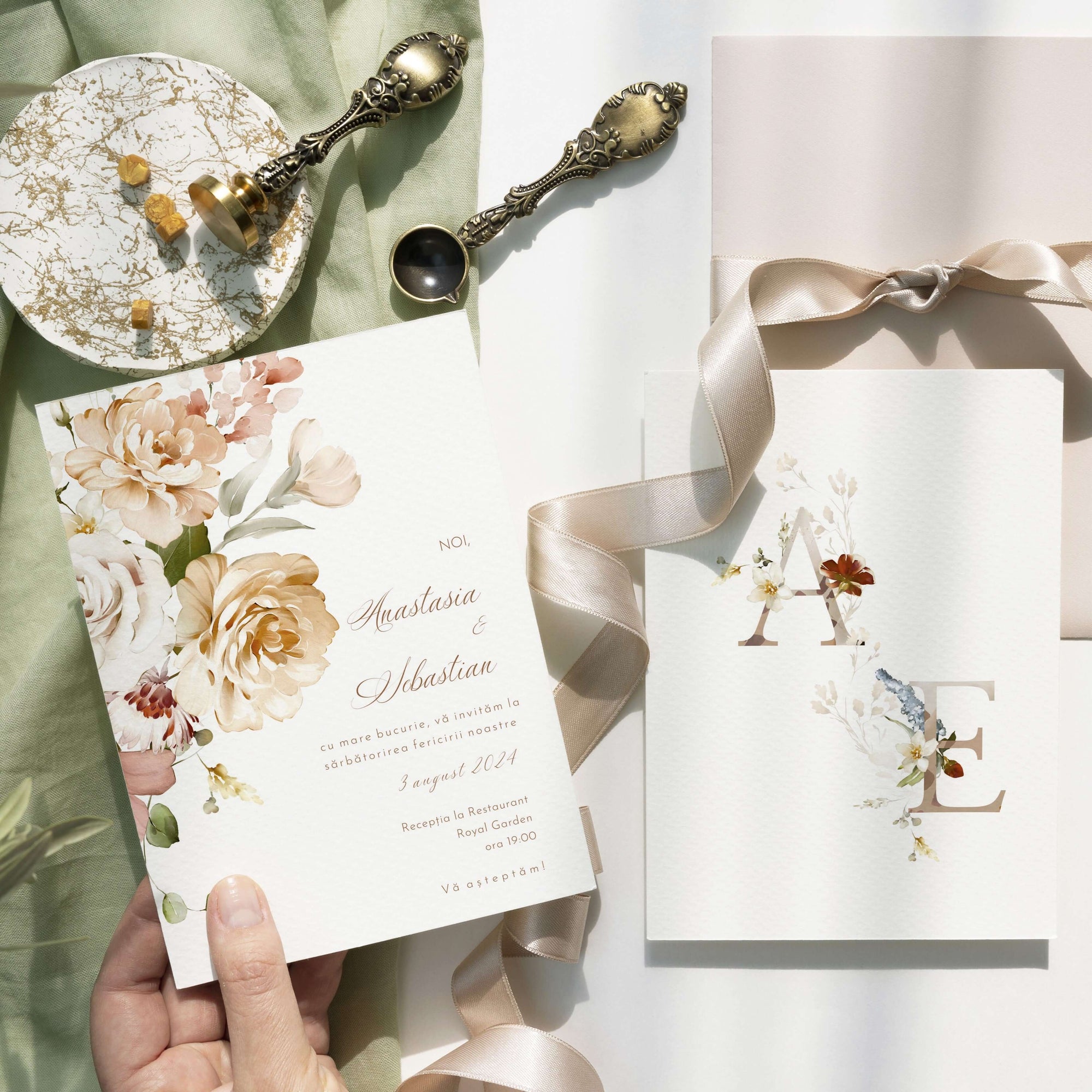 Anastasia wedding invitation