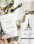 Eiffel wedding invitation