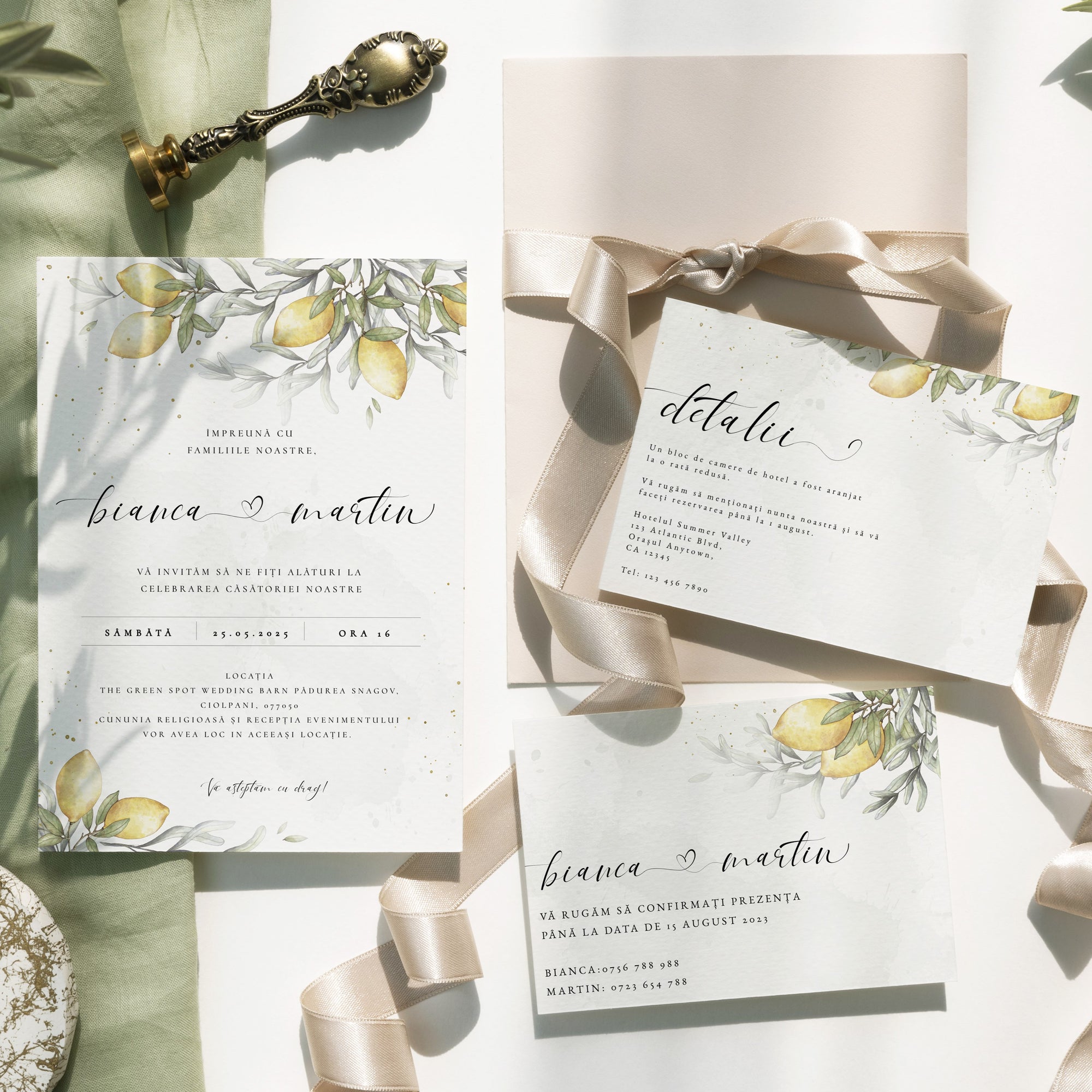 Invitatie nunta Lemon Squeeze