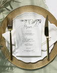 Meniu carton premium individual pentru nuntă rustică – Diandra Events.