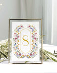 Număr de masă nuntă floral elegant personalizat – Diandra Events