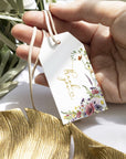 etichete cadou, etichete mărturii  nuntă acuarelă floral premium, personalizat pentru decor elegant – Diandra Events