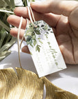 Etichete dreptunghiulare personalizate cu grafică florală pentru nuntă – Diandra Events