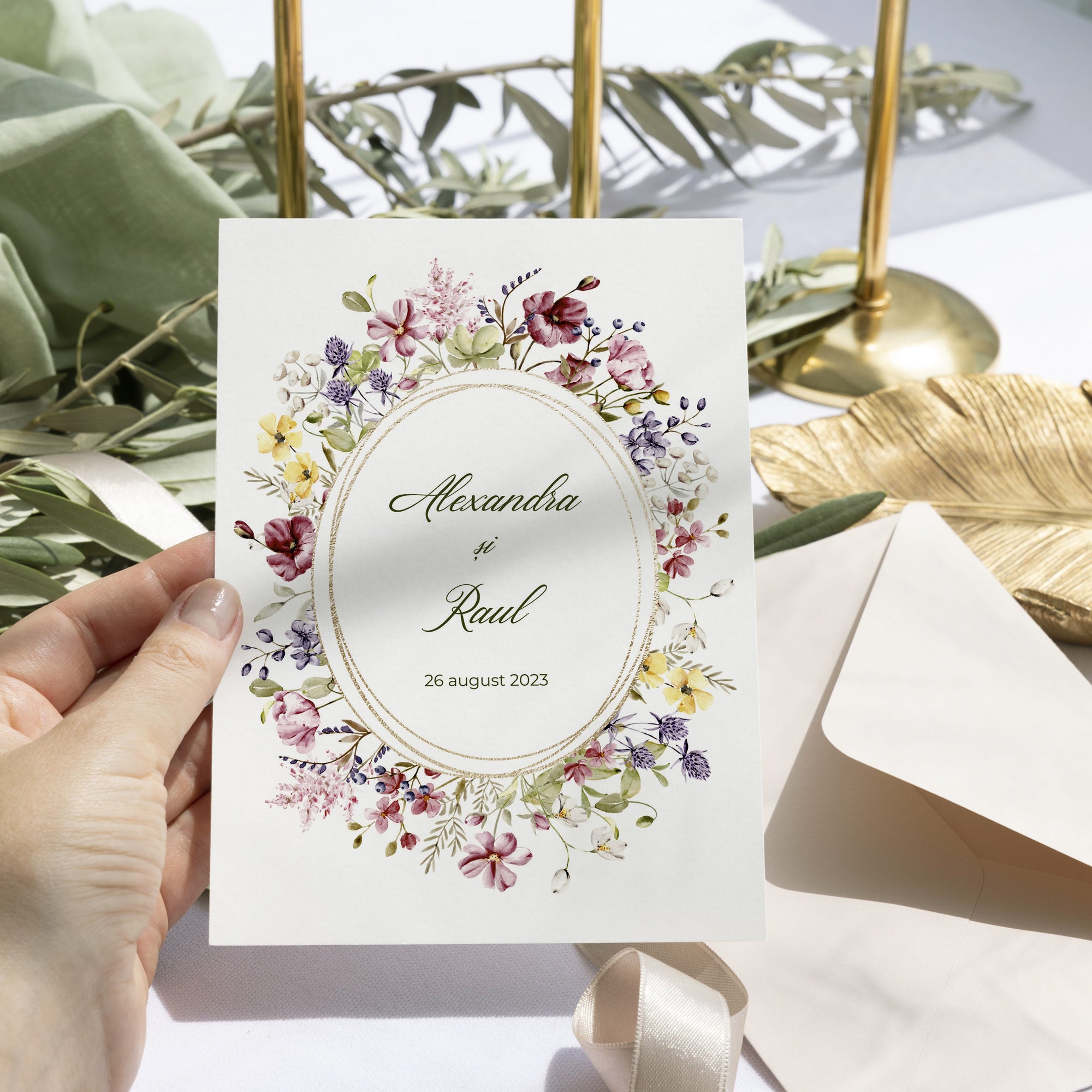 Harmony wedding invitation