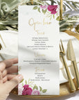 Peony wedding invitation