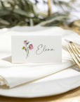 Name tag nuntă floral elegant personalizat pentru invitați – Diandra Events