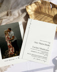 Floral Union wedding invitation
