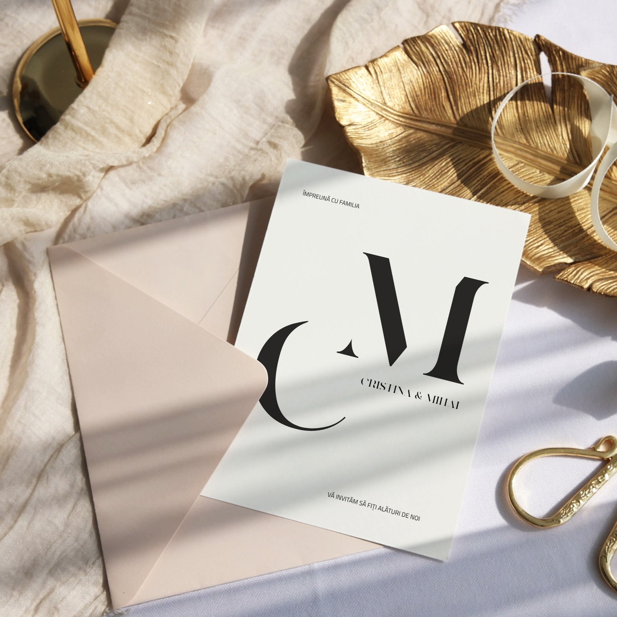 Subtle wedding invitation