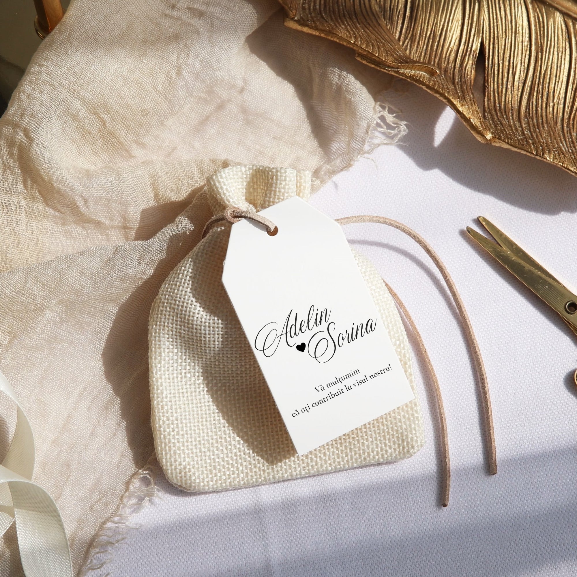 Serene Union wedding invitation