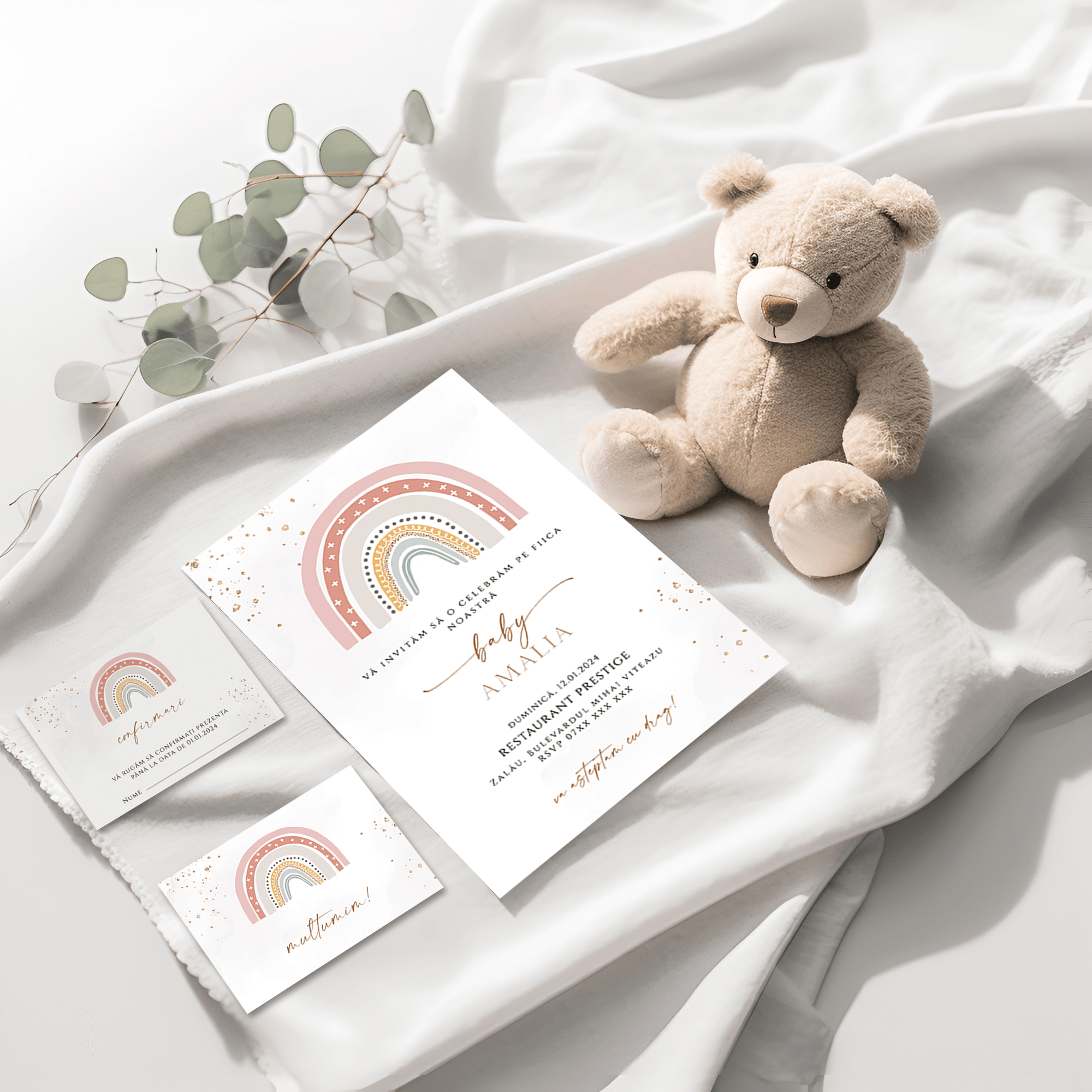 Rainbow invitation