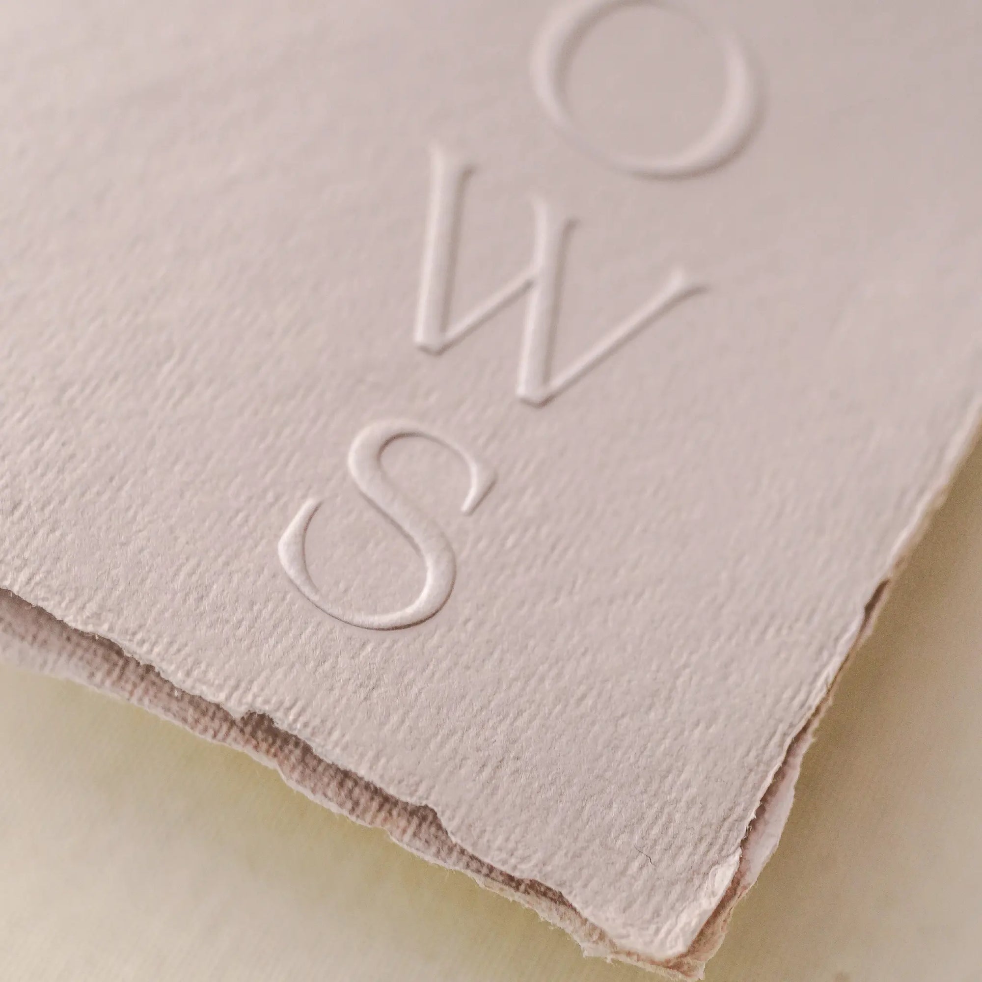 Carte jurăminte Vows hârtie manuală albă embosată