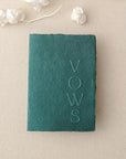 Carte jurăminte Vows hârtie manuală albă embosată