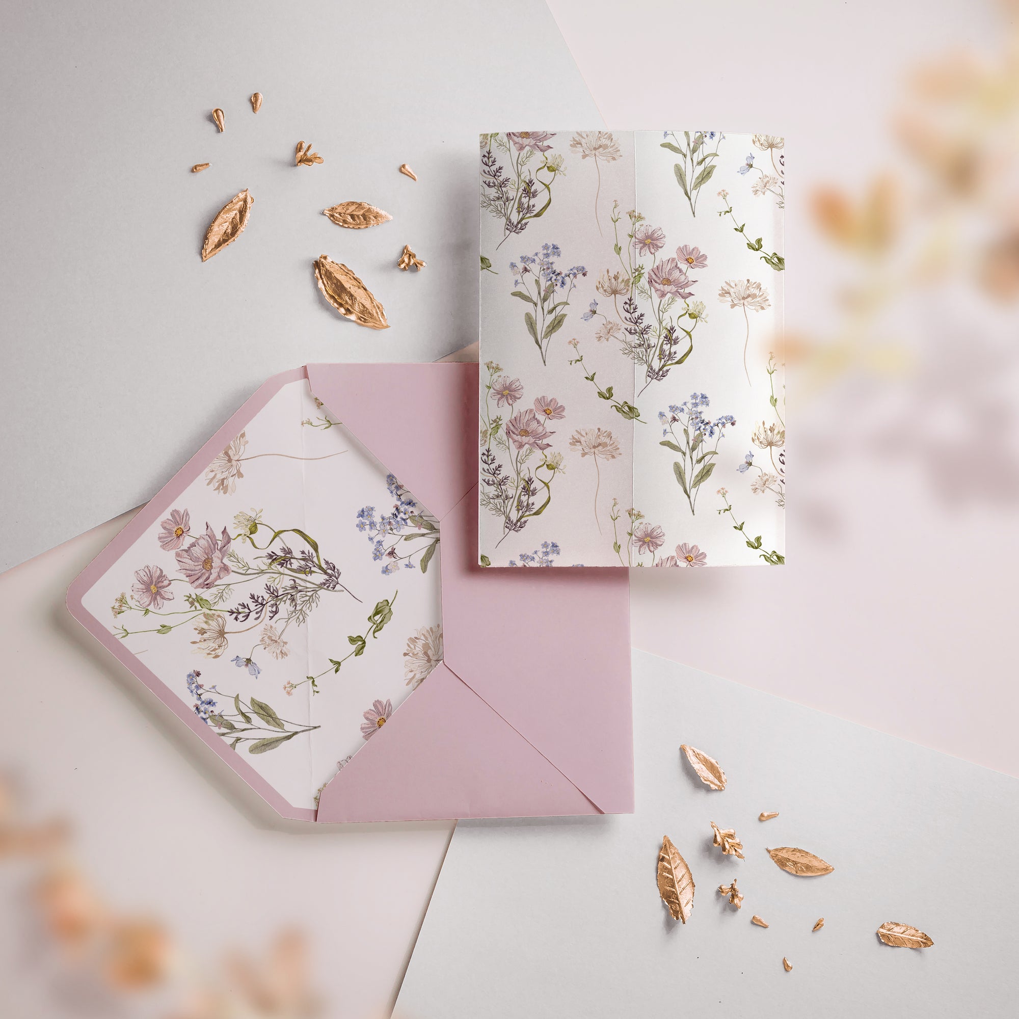 Hârtie vellum și envelope liner model Melissa, papetărie nuntă elegantă premium – Diandra Events