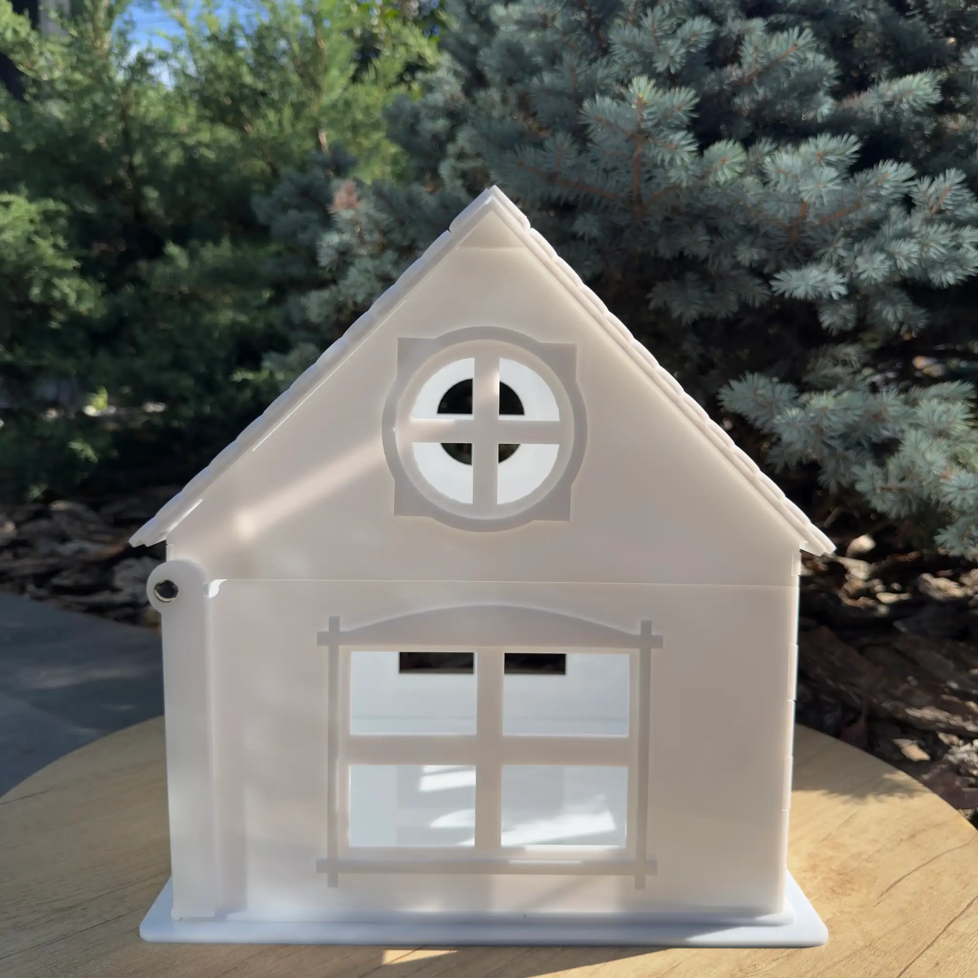 cutie bani nuntă plexiglas acrilic alb cu litere 3d tăiate laser diandra events